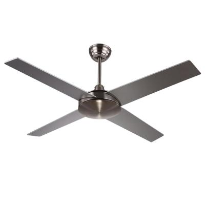 China Hot Selling Convenient AC/DC Motor Plywood Metal 4 Blades Energy Saving Ceiling Fan With Light for sale