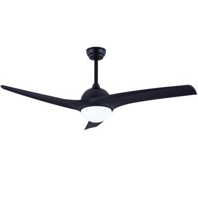 China Electric Fan Matt Black Plastic Ceiling Attic Convenient Modern Style Uncelling Fan with Light for sale