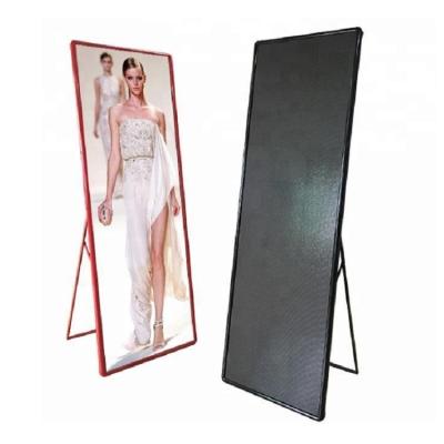 China Led Screen Indoor Poster Shop Advertising P1.75 Pantalla LED Screen Display Glass Transparent Poster for sale