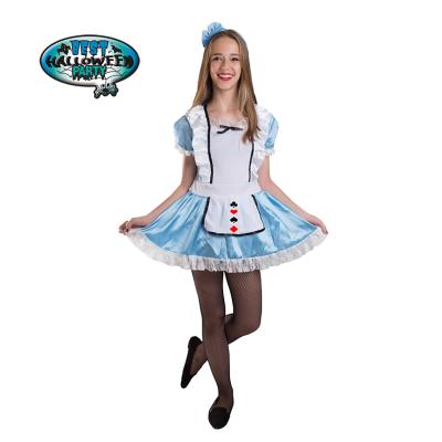 China New Design Polyester Halloween Child Alice Costume Carnival Alice In Wonderland Cosplay Costume for sale