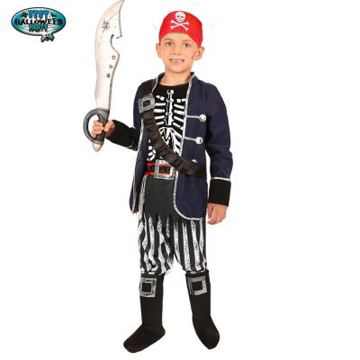 China Cool Polyester Boy Pirate Costumes For Halloween Party Arrogance Viking Role Play Outfits for sale