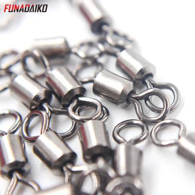 China Jigman Copper Seawater Fishing 8 Shape Bearing Swivels Tackle Accessories Stainless Steel Fishhook Strong Pull Connector for sale