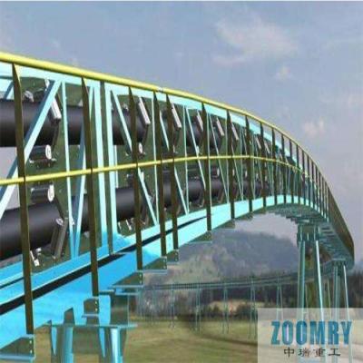 China Heat Resistant Pipe Conveyors For Infrastructure Projects for sale