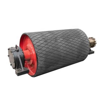 China Transport Conveyor Belt Mining Conveyor Drive Pulley Drum With Rubber And Ceramic Pulley for sale