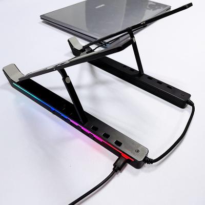 China Adjustable Folding Bracket Height RGB Aluminum Alloy (Height) Adjustable Laptop Bracket for sale