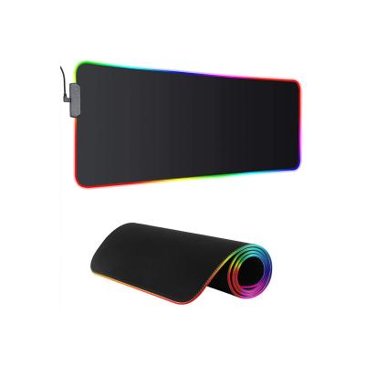 China Factory Wholesale Factory Wholesale Gaming RGB LED USB Mouse Pad Oversized Waterproof Non-slip Rubber Mousepad Eco-friendly/Waterproof/Thickening/Large Non-Slip for sale