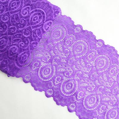 China New Design Spandex Elastic Lace Bra Elastic Underwear Accessories Multi Color Lace Fabric For Laidy for sale