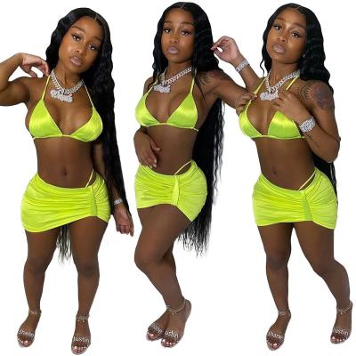 China 2021 Women's Bathingsuits 2021 Mini Breathable Neon Green Swimsuit Brazilian Bikini Swimwear for sale