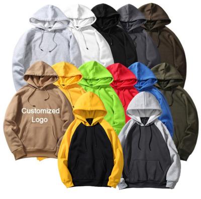 China Anti-Wrinkle OEM Logo Cheap Custom Fitness Polyester Long Sleeve Printed Oversized Men's Pullover Jacket Gym Sweatshirts Men's Blank Hoodies for sale