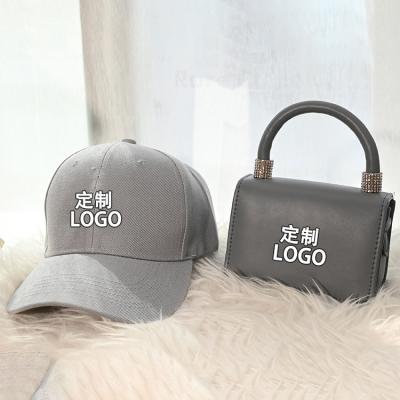 China 2022 Fashion Custom Logo Women Latest PU Bag And Stock Fast Shipping Hats Set for sale