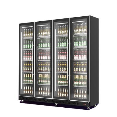 China Straight Single-Temperature China Factory Hotel Bar Refrigerated Showcase Beverage Beer Cooler for sale