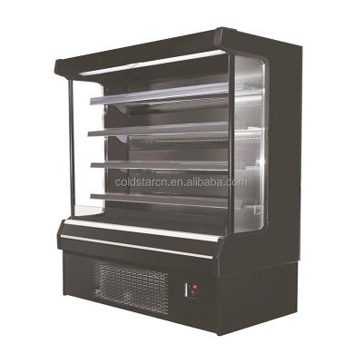 China Single-temperature Supermarket Beverage Milk Display Air Cooling Front Open Chiller Refrigerator with ETL for sale