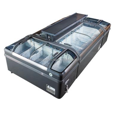 China China Single-Temperature Frozen Food Display Sliding Glass Door Aht Cabination Freezer For Butcher Shop for sale