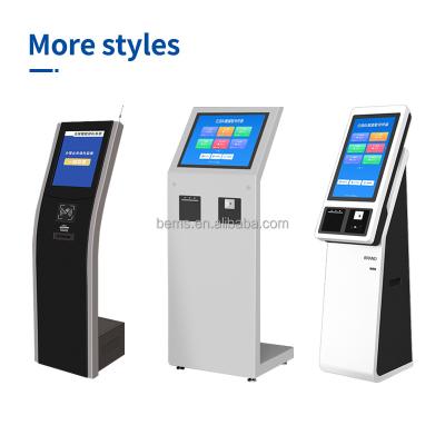 China Indoor 22 Inch IR Touch Frame LCD Screen Payment Self Service Queue System Terminal Kiosk For Bank zu verkaufen