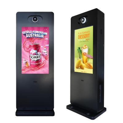 Chine 43 Inch Outdoor Outdoor Advertising Icd Show Digital Signage And Displays Advertising Player Kiosk With Camera And Microphone à vendre