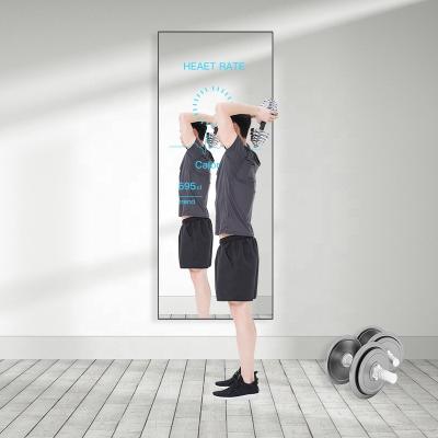 China Indoor Free Sample Smart Fitness Mirror Fitness Mirror Exercise Digital Signage and Displays Advertising Player Screen for sale