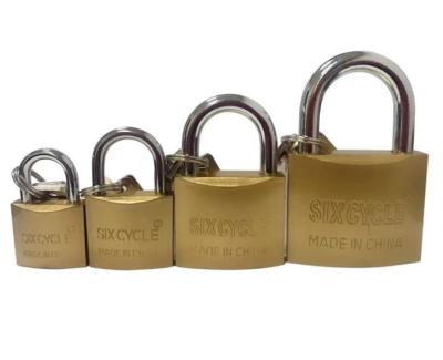 China Bulk Small Marine Copper Padlock Keyed Alike 3 Pack for sale