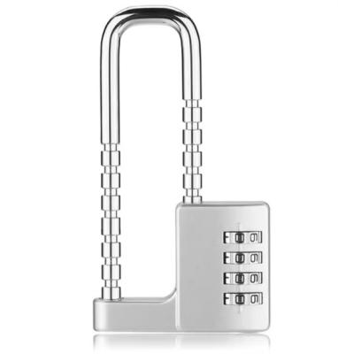 China ODM Extra 50mm Long Shackle Padlock Weatherproof Mechanical U Combination for sale