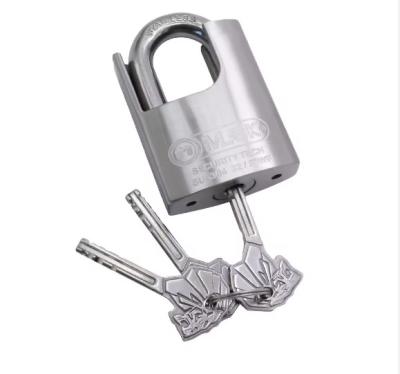 China Heavy Duty Stainless Steel Padlock for Maximum Security Silver Lock Body for sale