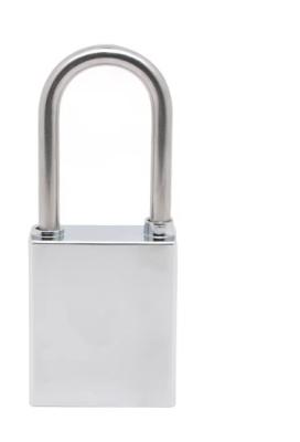 China Security Silver Stainless Steel Padlock in Heavy Duty Design for sale