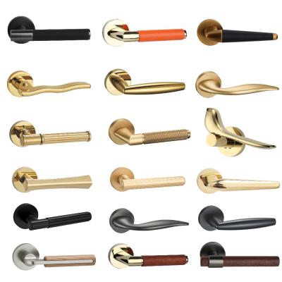 Китай Safety Wooden Bedroom Silver Gold House Door Handle Interior Design Door Locks продается