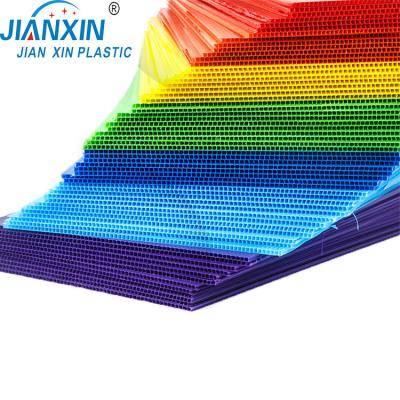 China Factory direct sale 2-12 mm lightweight custom corrugated plastic sheet / corflute board for sale