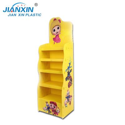 China Waterproof Customized Light Weight Corrugated Plastic Display Stand PP Corflute Promotional Display Stands for sale