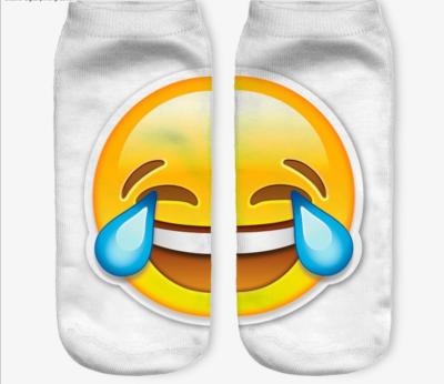 China YUELI antibacterial 3D sublimated print thermoprint socks for sale