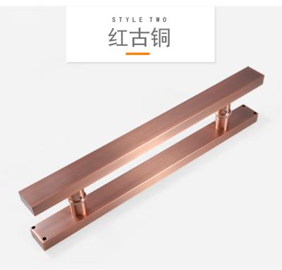 China Rose Gold Furniture Widely Used Shower Farmhouse Premium Glass Door Handle for sale