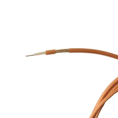 China Telecommunication FEP Insulation Silver Plated Transparent Jacket Copper Shielded High Temperature Coaxial Cable RG316 for sale