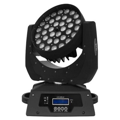 China Guangzhou plastic stage lighting equipment 36pcs10w rgbw 4in1 led wash moving head zoom for sale