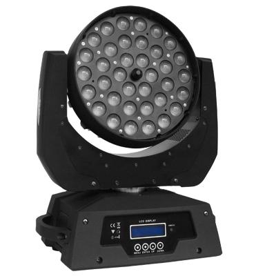 China High Brightness China Plastic Buzz Led Wash 36pcs 10w 4in1 Disco Moving Head Stage Lights Night Club Price for sale