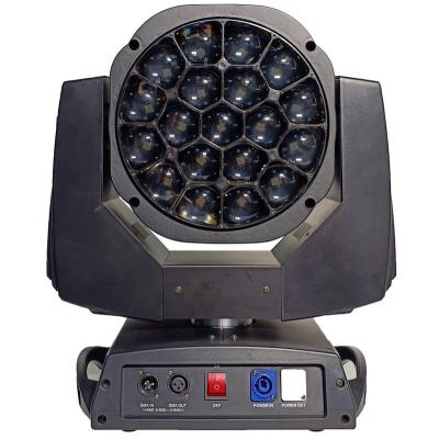 China RGBW 4in1 15w Big Zoom 19pcs Eye Bee Moving Head Plastic Hot Bee Eye For DJ for sale