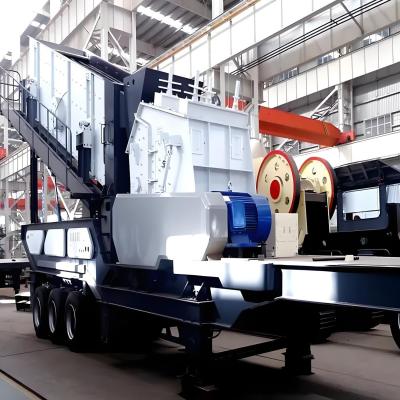 Chine 80-250kw de puissance moteur mobile mâchoire de l'impact de la conique concasseur usine pour 150-300tph Capacité à vendre