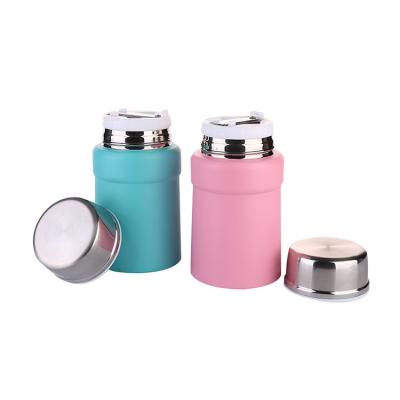 China 450ML Stainless Steel Vacuum Flask Eco-Friendly Sustainable Food Flask Hot Food Warmer Insulated for sale