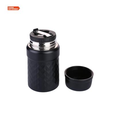 China Sustainable New Kitchen Kids High Capacity Thermal Stainless Food Flask With Compartment for sale