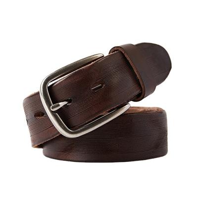 China Alloy Pin Buckle Belts Retro Comfortable Men's Belt Handbook Leisure Belts On Hot Sale Men's Anti-friction for sale