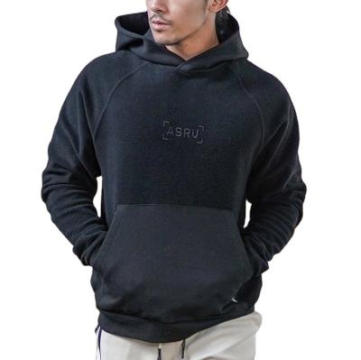 China Fast Oversized Heavyweight Men's High Quality Stock Winter Anti-wrinkle Fleece Thick Fleece Hoodie With Custom Logo for sale