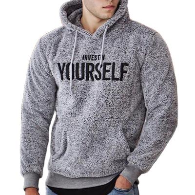 China Anti-wrinkle Goldker Wish Long Sleeve Custom Embroidered Oversized Thick Mens Hoodies Fleece Hoodie for sale