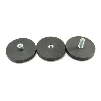 China Custom Thread M6 High Quality Rubber Coated Neodymium Magnet From Industrial Magnet China Manufacturer for sale