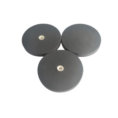 China Modern Design Industrial Magnet Economical Custom Rubber Coating Round Magnets 1/4 20 66 mm for sale