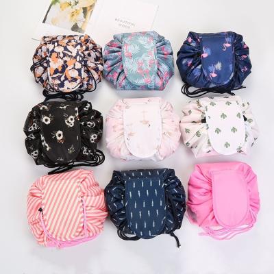 China Hot Sale Large Capacity Drawstring Travel Drawstring Portable Makeup Bag Waterproof Casual Hot Eco-friendly Storage For On The Go for sale