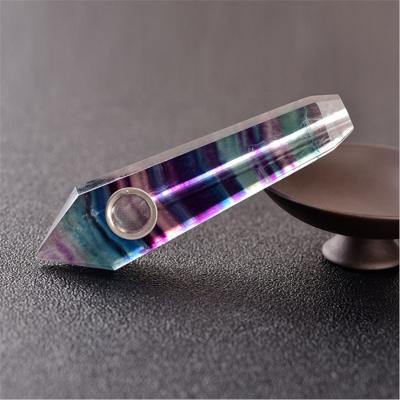 China Wholesale High Quality Natural Stone Butted Pipe Crystal Smoking Rock Tobacco Cigarette Holder Pipes from China for sale