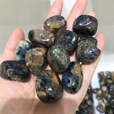 China Wholesale Quartz Crystal Gravel from Europe Healing Crystal Tumbled Stones Polished Pietersite for Decoration for sale