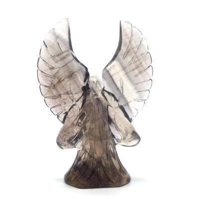 China Natural Craft Crystal Angel Wings from Crystal Carved Angel Wing Fluorite Figurine from Europe for sale