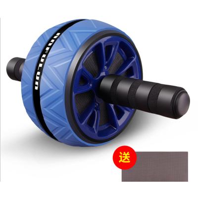 China ABS+ EVA Amazon Hot Selling Bodybuilding Muscle Exercise Gym Equipment Ab Wheel Roller With Knee Mat for sale