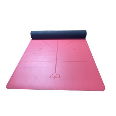 China Foldable PU+Natural Fitness Rubber Material Products Yoga Mat Sweden Yoga Mat for sale