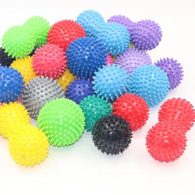 China Durable Eco-friendly All Over Body Myofascial Release And Body Plantar Roller Massage PVC Spike Fasciitis Ball for sale