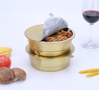 China Eco-Friendly Disposable Food Packaging Aluminum Foil Box Takeaway Food Container for sale