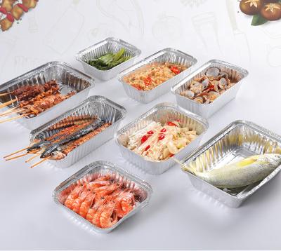 China Baking.etc Disposable Aluminum Foil Container Aluminum Takeout Food Packaging, Foil Food Takeout Box for sale